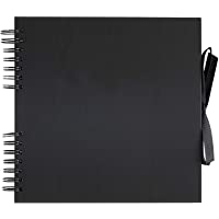 Álbum de recortes cuadrado de papel kraft negro